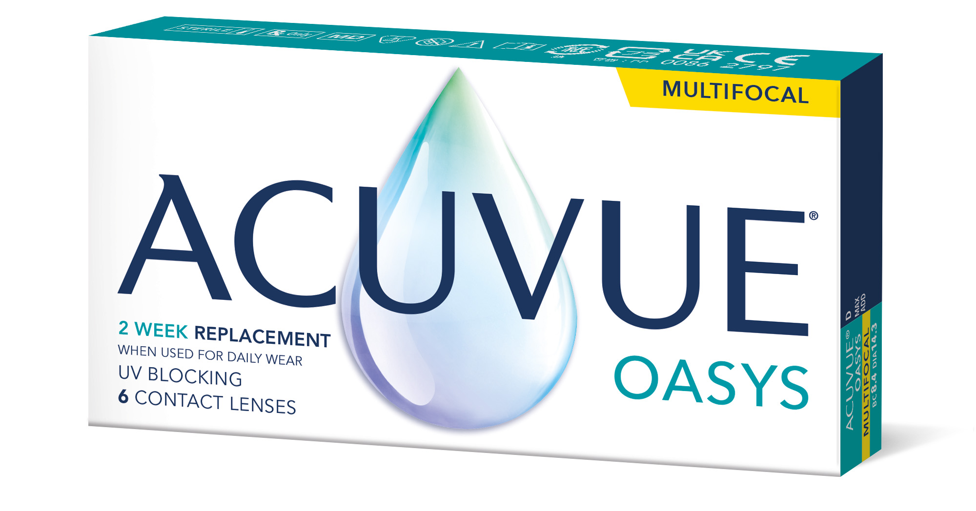 Контактные линзы Acuvue Oasys Multifocal, 6 pk