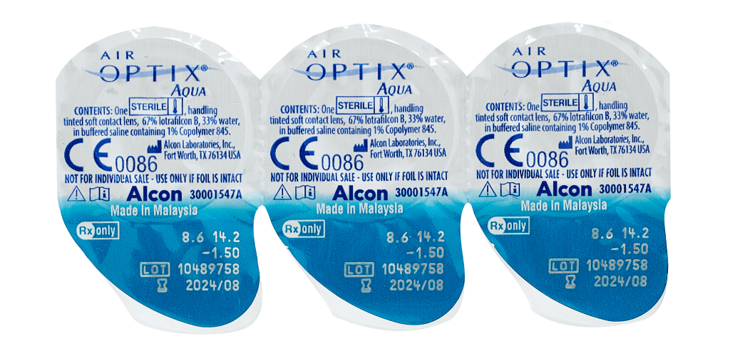 Контактные линзы Air Optix Aqua, 3 pk