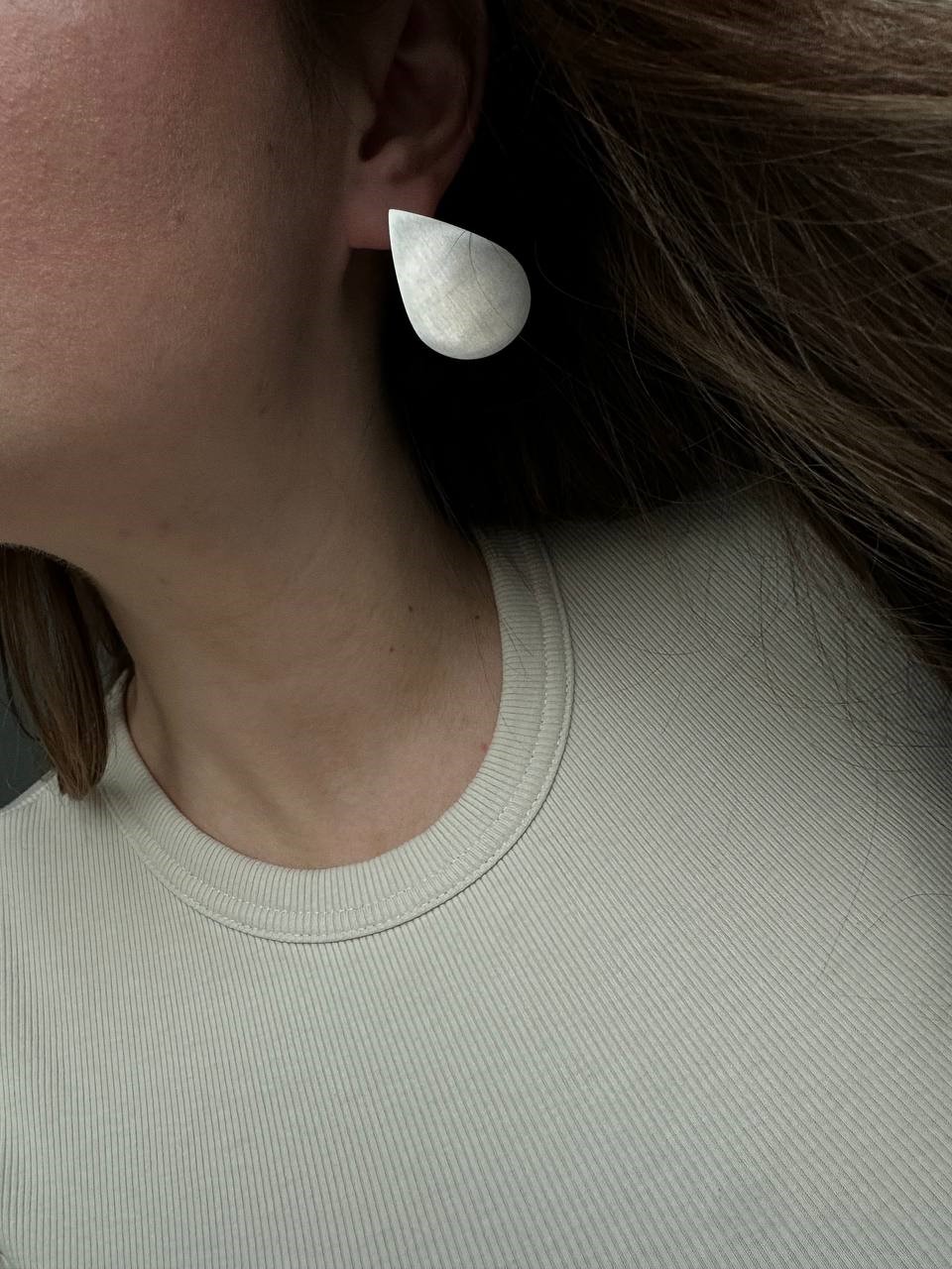 Серьги VODOPAD серебро