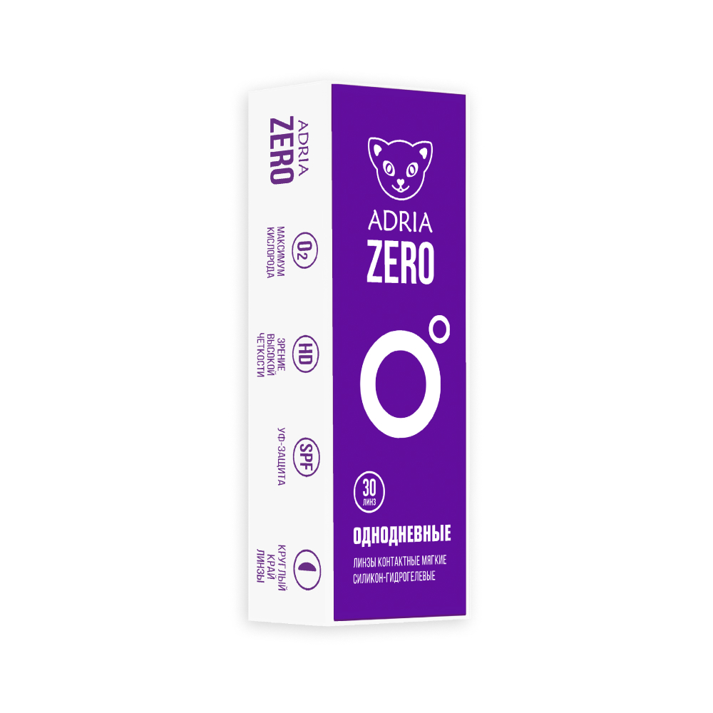 Контактные линзы Adria ZERO, 30 pk