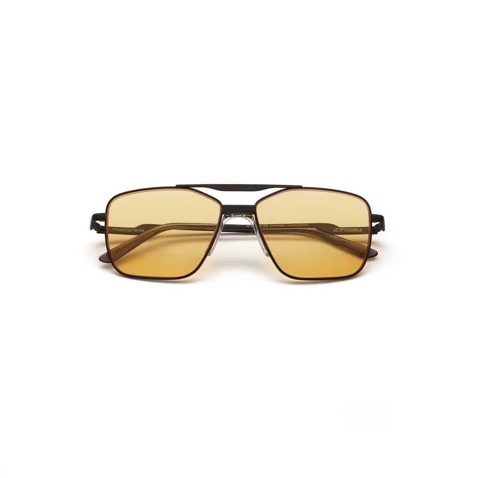 Солнцезащитные очки Fakoshima Беспринципные Bridge-Black Yellow