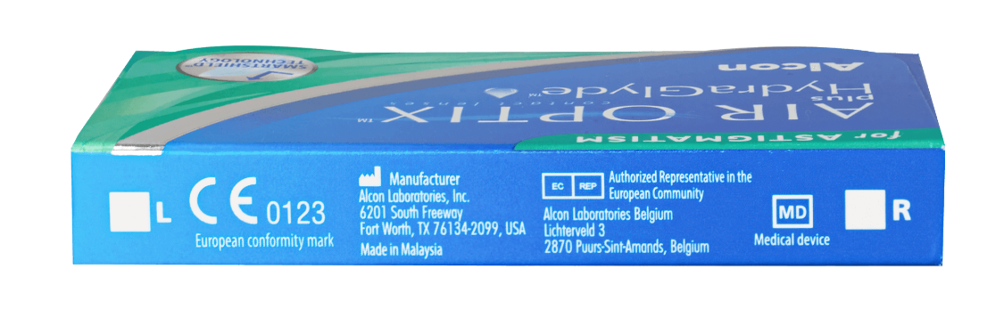 Контактные линзы AIR OPTIX plus HydraGlyde for ASTIGMATISM, 3 pk