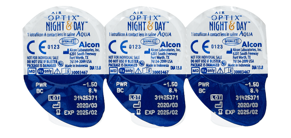 Контактные линзы Air Optix Night & Day, 3 pk