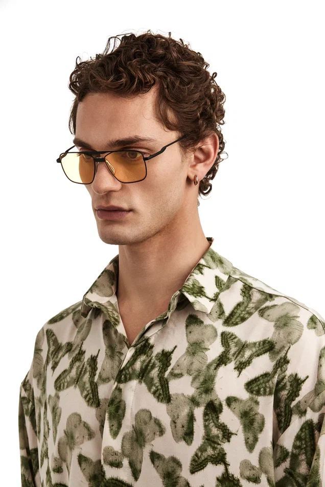 Солнцезащитные очки Fakoshima Беспринципные Bridge-Black Yellow