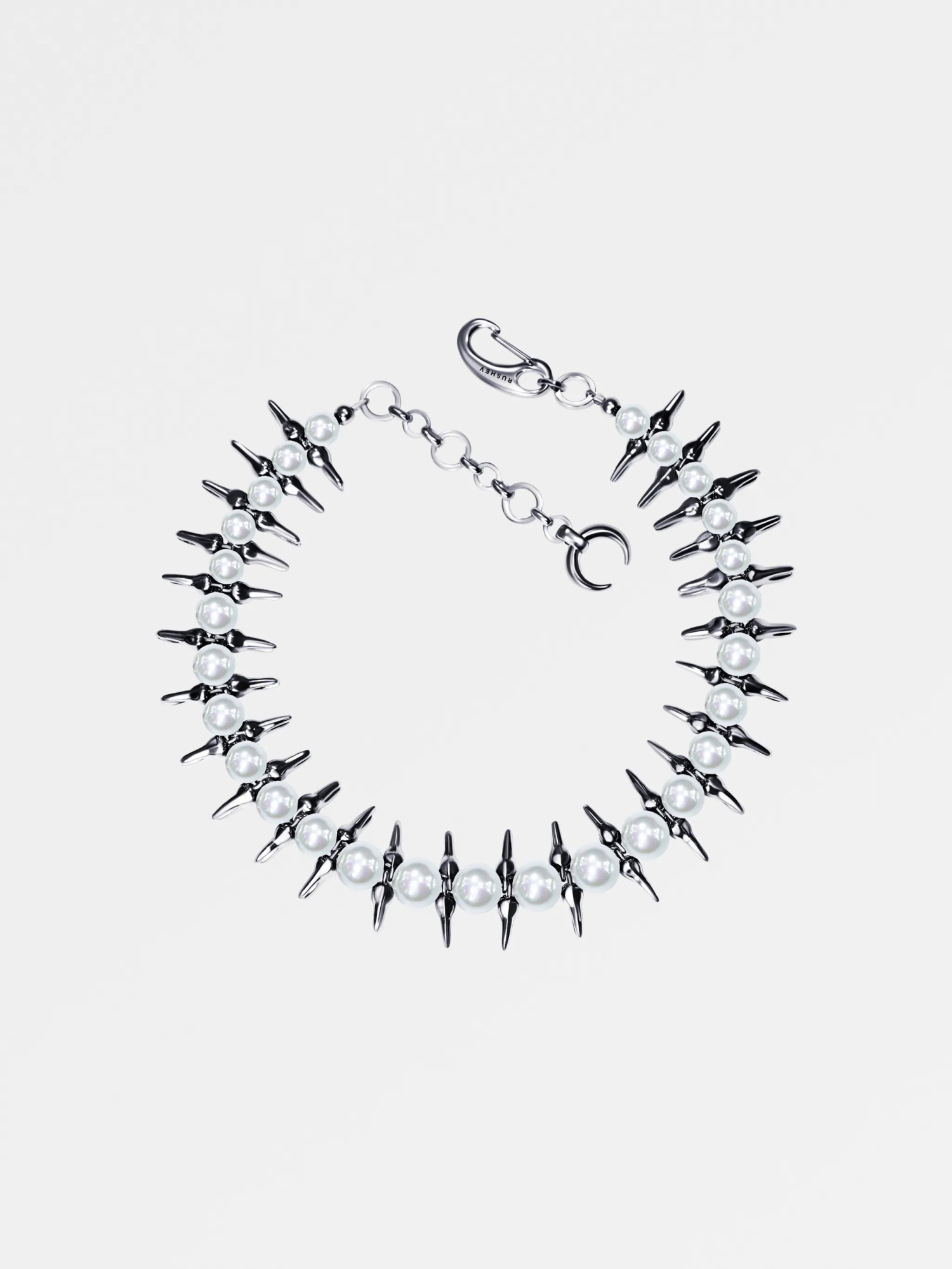 Колье с  жемчугом и зубами G7S