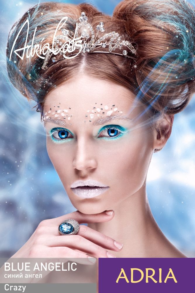 Цветные контактные линзы Adria Crazy, 1 фл