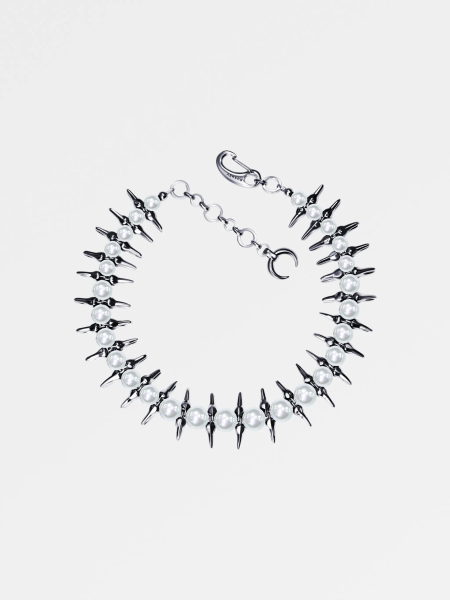 Колье с  жемчугом и зубами G7S