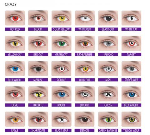 Цветные контактные линзы Adria Crazy, 1 фл