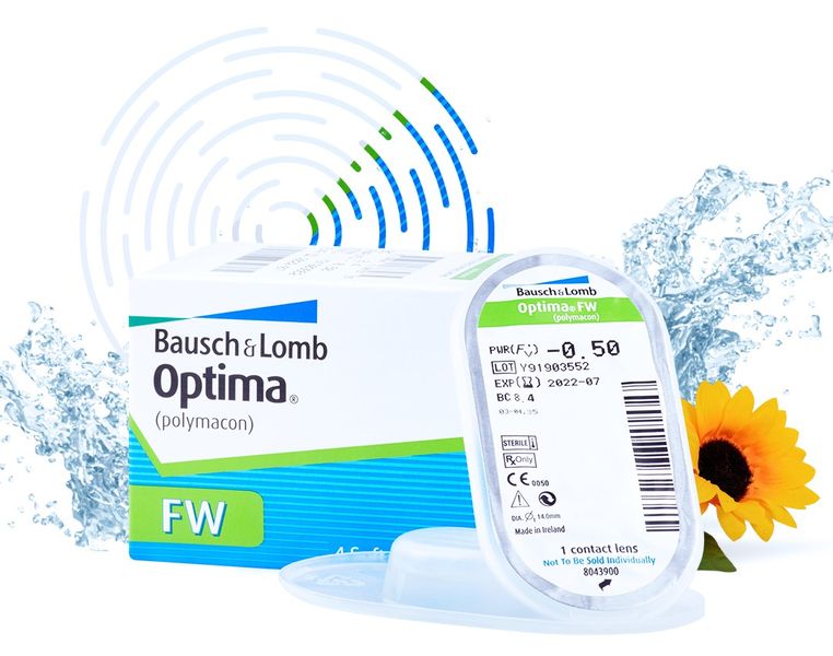 Контактные линзы Optima FW, 4 pk
