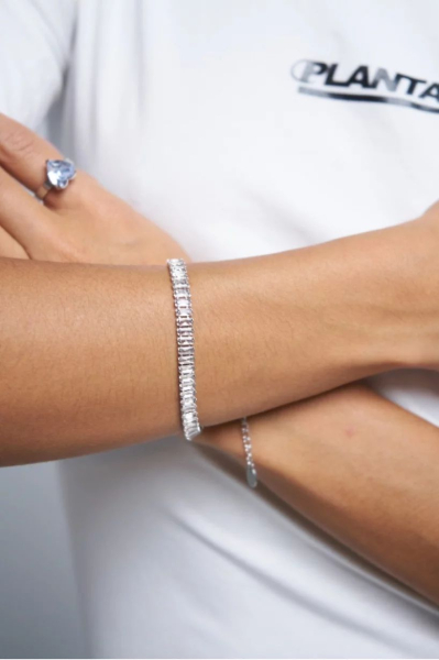 Браслет LED серебро 