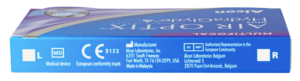 Контактные линзы AIR OPTIX plus HydraGlyde Multifocal, 3 pk