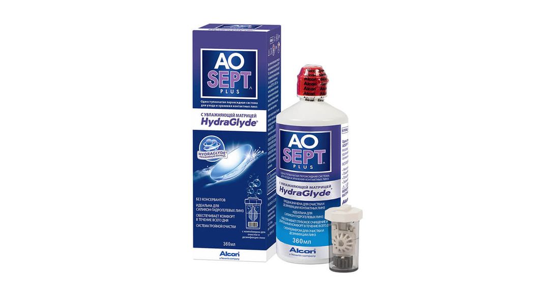Раствор Aosept Plus HudraGlyde