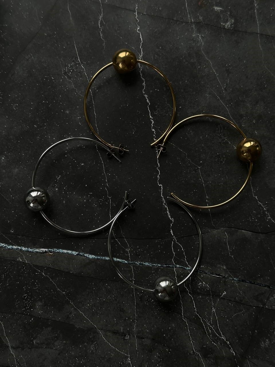 Серьги PLANETA золото