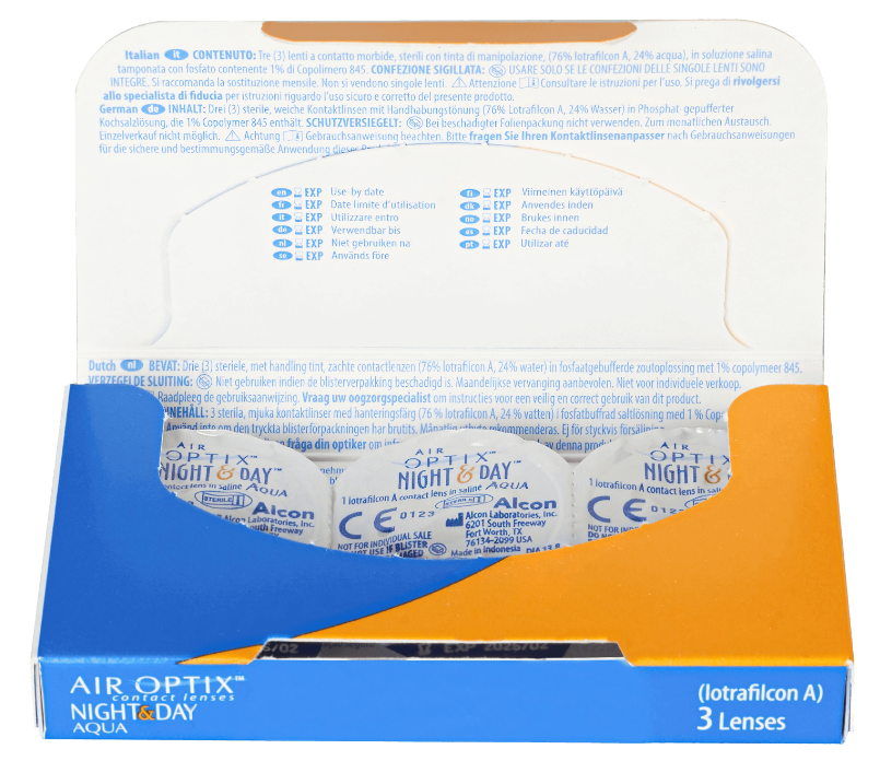 Контактные линзы Air Optix Night & Day, 3 pk