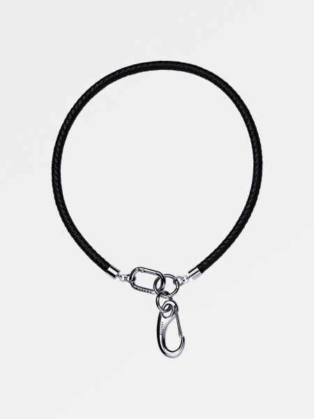 Чокер с кожи из карабином L2