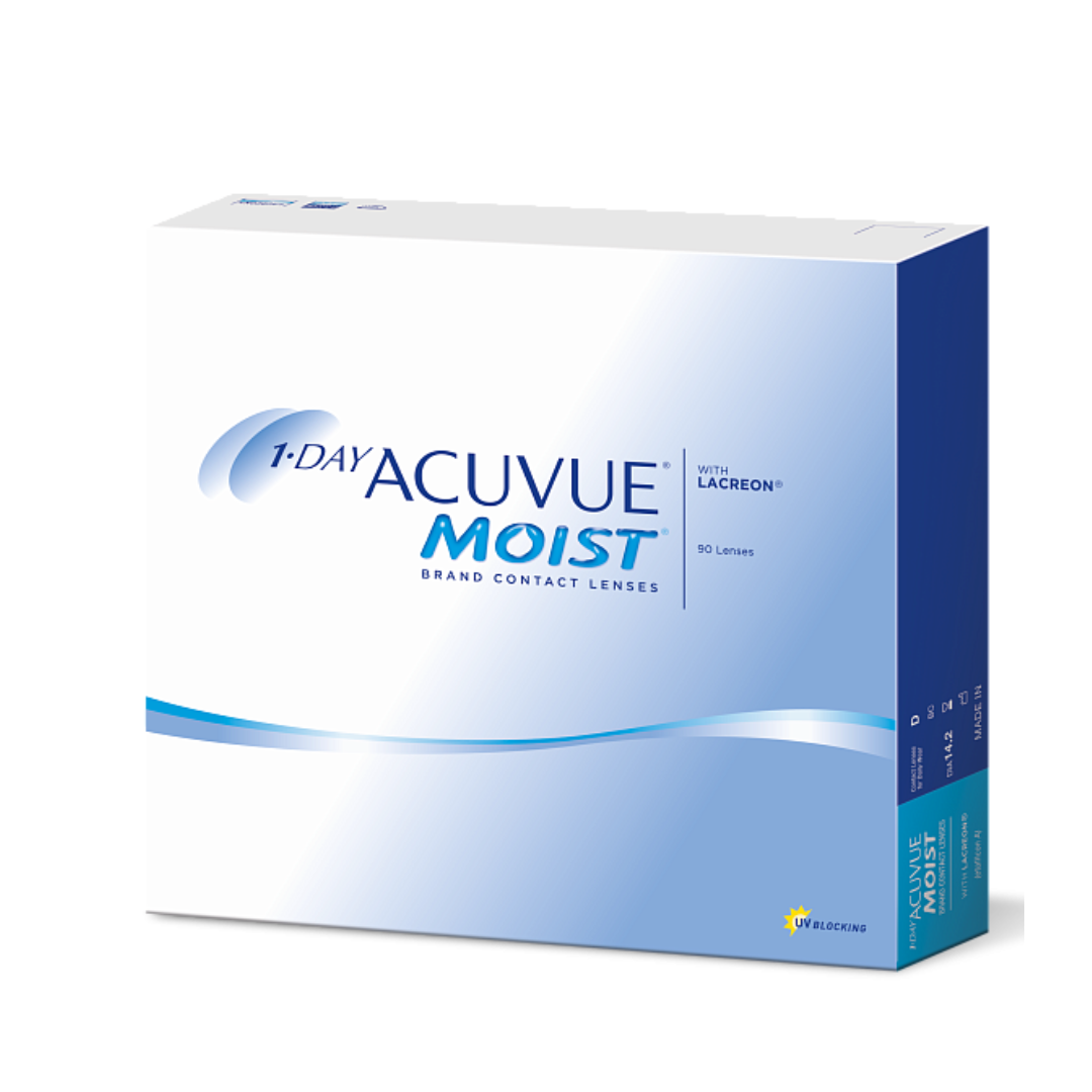 Контактные линзы 1 Day Acuvue Moist, 90 pk