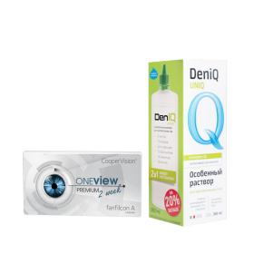 Набор OneView premium (Fanfilkon A), 6pk + раствор DenIQ Unihyal 360 ml