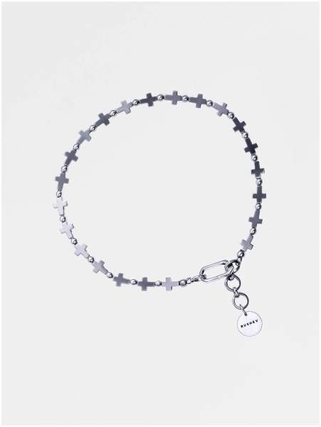 Чокер из гематита в форме крестов K1