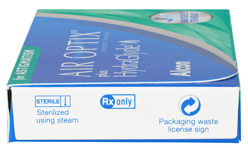 Контактные линзы AIR OPTIX plus HydraGlyde for ASTIGMATISM, 3 pk