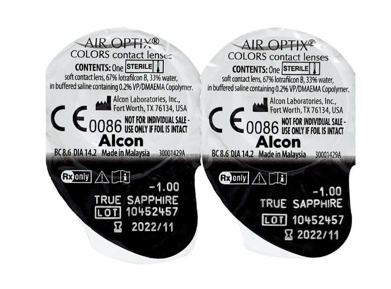 Цветные контактные линзы Air Optix Colors, 2 pk