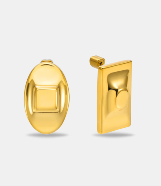 Серьги.For Art's Sake The Geometry Earrings Gold