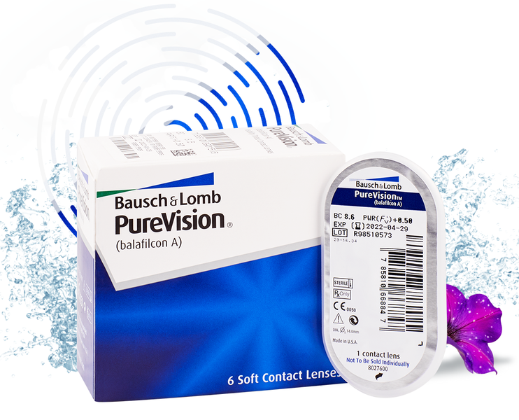 Контактные линзы Pure Vision, 6 pk