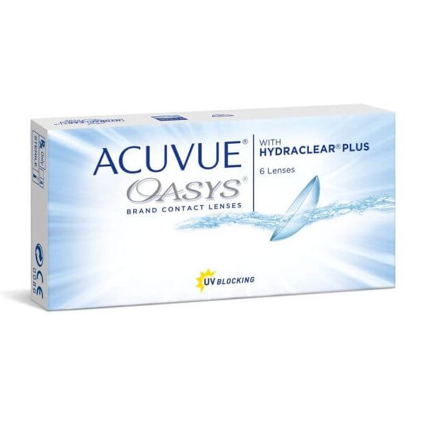 Контактные линзы Acuvue Oasys with Hydraclear Plus, 6 pk