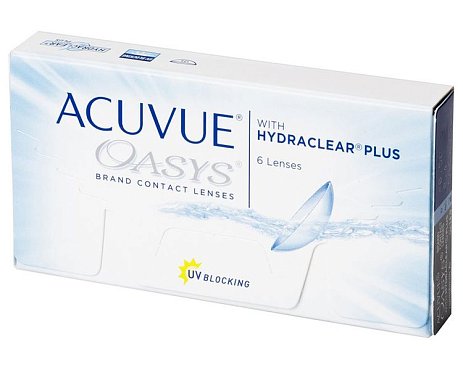 Контактные линзы Acuvue Oasys with Hydraclear Plus, 6 pk