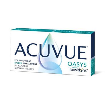 Контактные линзы  Acuvue Oasys  Transitions, 6 pk