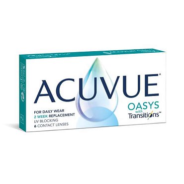 Контактные линзы  Acuvue Oasys  Transitions, 6 pk