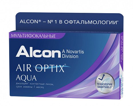 Контактные линзы Air Optix Aqua Multifocal, 3pk