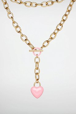 Ожерелье. For Art's Sake The Kiss Necklace Pink