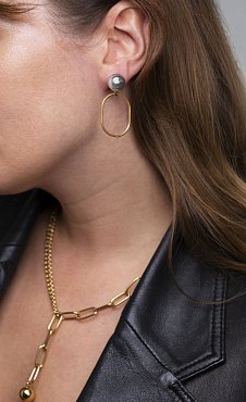 Серьги.For Art's Sake Sandro Earrings Gold 