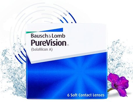Контактные линзы Pure Vision, 6 pk