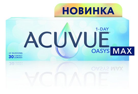 Контактные линзы 1 Day Acuvue Oasys MAX, 30 pk