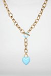 Ожерелье.For Art's Sake The Kiss Necklace Blue