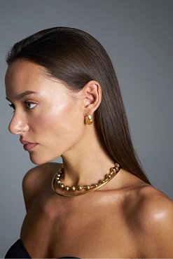 Серьги KAPLI золото