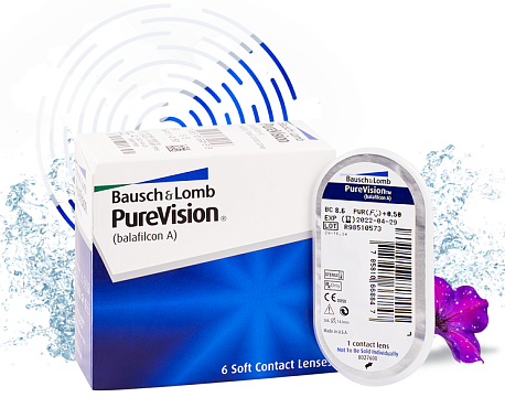 Контактные линзы Pure Vision, 6 pk